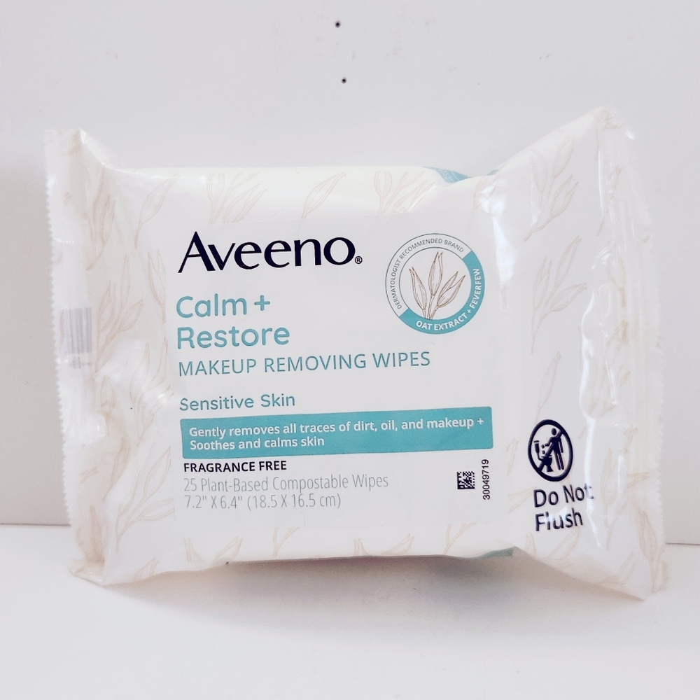 🔮3/$15 Aveeno Calm + Restore Nourishing Makeup Remover Wipes